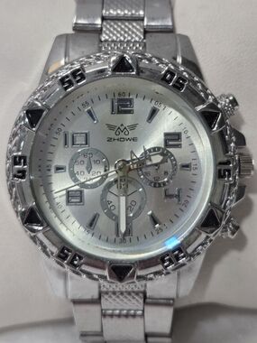 Howe Silver Men’s Chronograph Watch